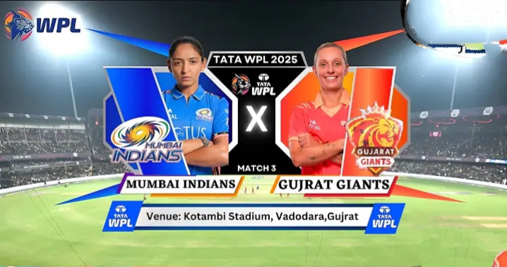 Gujarat Giants vs Mumbai Indians: Toss, Playing XI, Match Updates & Predictions.